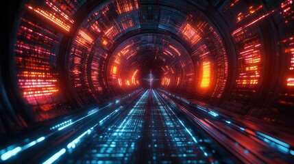 Quantum computing visualization with holographic qubits, complex mathematical equations floating in research lab