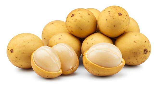 langsat on a white background