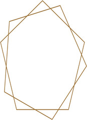 vintage golden frame border decoration 