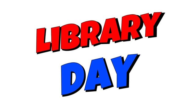 library day background animation illustration 