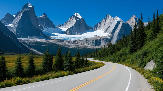 The road to the Bugaboos