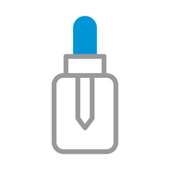 Essential Oil Bottle Graphic Vector Illustration