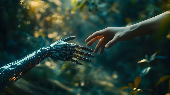 Human and Robot Hands Reaching in Nature