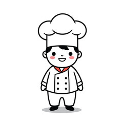 cartoon chef with a chef hat