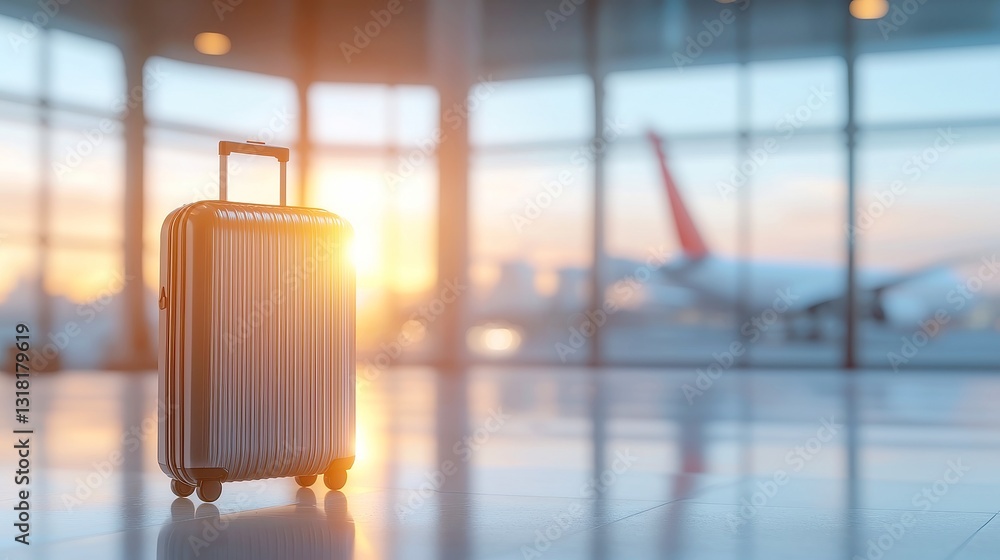 Poster ai in travel optimization, leveraging advanced algorithms to streamline flight and hotel bookings, m