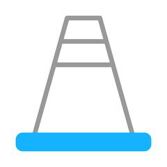 Modern minimalist abstract ladder symbol icon