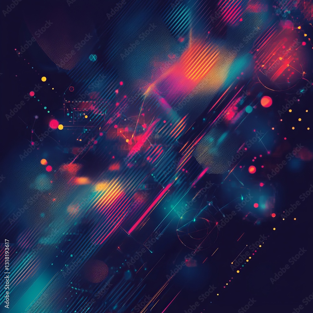 Poster explore a dynamic abstract background filled with vibrant colors and intricate patterns. perfect for