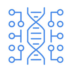 DNA Structure with Digital Circuit Design Concept for Biotechnology and Genetic Research Themes