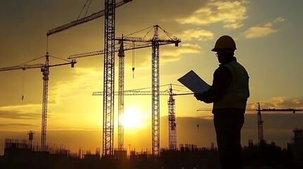 A civil engineer at work 