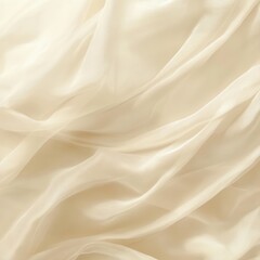 Obraz premium Elegant beige fabric texture creating soft waves for backdrop use in fashion photography and designs showcasing luxury