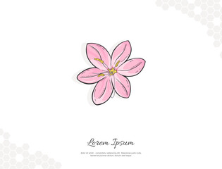 River Lily flower vector art for wall decoration