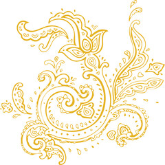 Beautiful flower art and mandala vector design