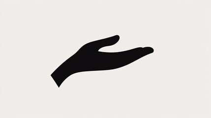 Open Hand Silhouette: A Symbol of Giving, Receiving, and Hope