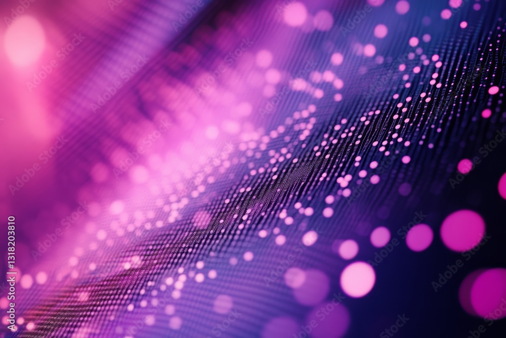 Poster enchanting abstract background featuring colorful lights and a bokeh effect. this vibrant design evo