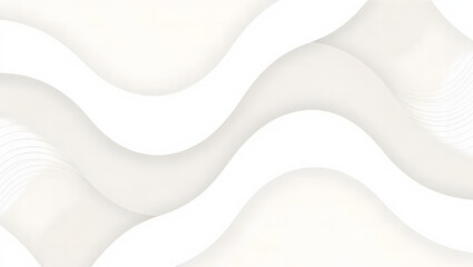 Obraz premium background, Minimalistic abstract wave pattern in soft white tones with subtle gradients , copy space