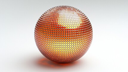 Abstract Sphere on White Background