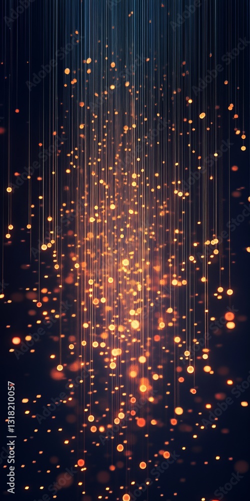 Poster this abstract image captures the essence of data flow and connectivity in a conceptual iot landscape
