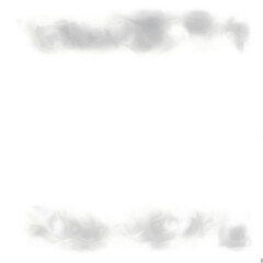 Obraz premium Framed Smoke Border Effect, Isolated on Transparent Background PNG