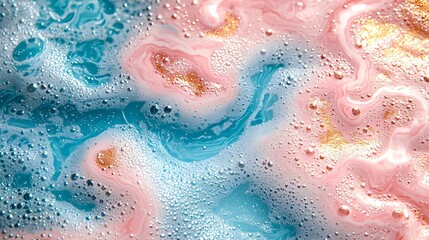 Fototapeta premium Abstract swirls of blue and pink