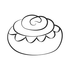 Sinabon on a white background. Outline