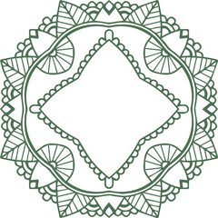 Beautiful flower art and mandala vector design