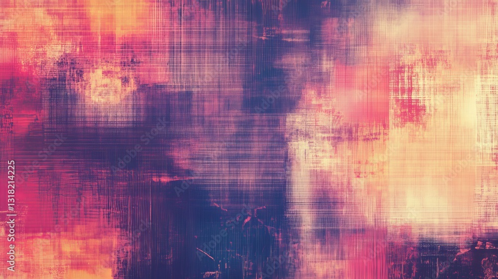 Poster discover a vibrant digital noise background showcasing subtle iot patterns. the abstract design feat