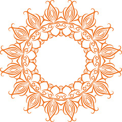 Beautiful flower art and mandala vector design