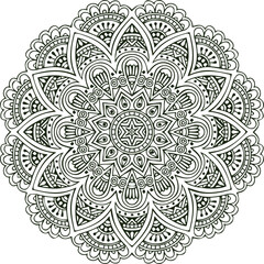 Beautiful flower art and mandala vector design