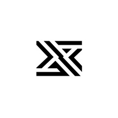 Abstract Black Geometric Design with Symmetrical Lines and Shapes