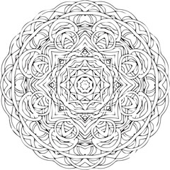 Beautiful flower art and mandala vector design