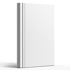 Blank white hardcover book mockup. (1)