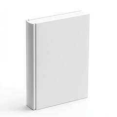 Blank white hardcover book mockup isolated on white background. (1)