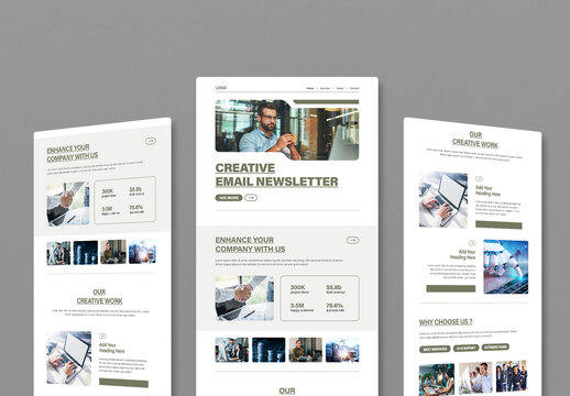 Modern Business Newsletter Design