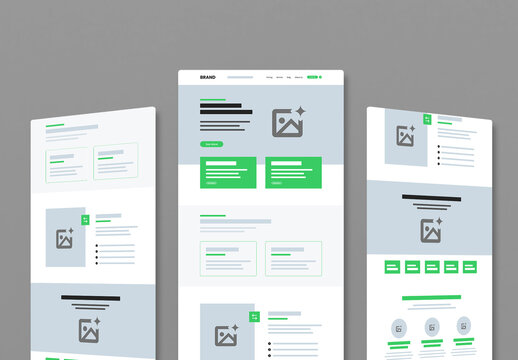 Modern Website Wireframe Template