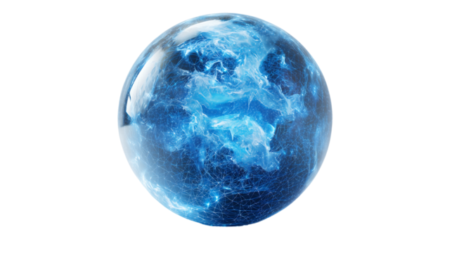 Png Global Network Connections Digital Earth, Interconnected World, Data Sphere, Blue Planet isolated on transparent background