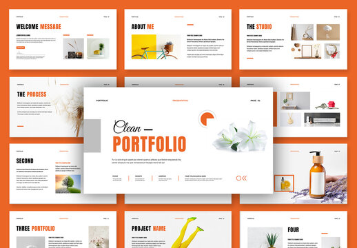 Portfolio Presentation Template Layout