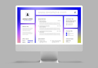 Professional Resume CV Template