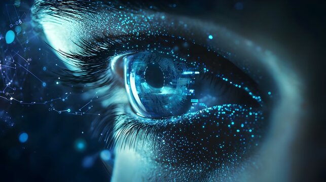 Business executive uses artificial intelligence