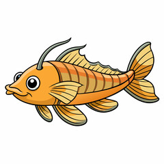 corydoras fish isolated on white