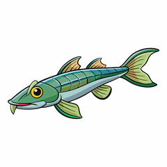 fish on a white background