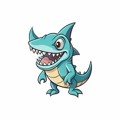 goblin shark fish cartoon 