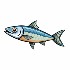 fish on a white background