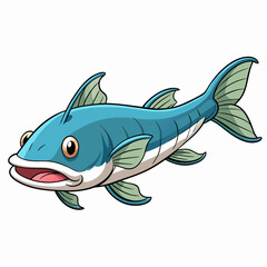 mekong giant catfish vector