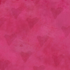 Pink watercolor heart background, seamless romantic texture with subtle scribbled hearts, ideal for Valentine’s Day cards, wedding invitations and love-themed designs.
