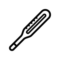 medical thermometer icon illustration. Medical equipment vector illustrations.