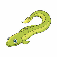 snake on a white background