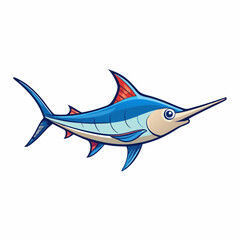 fish on white background