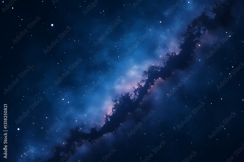 Poster exploring the vast universe outer space digital art cosmic environment deep space astronomy concept