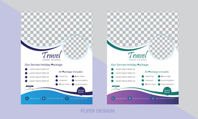 Modern Travel Flyer Design 