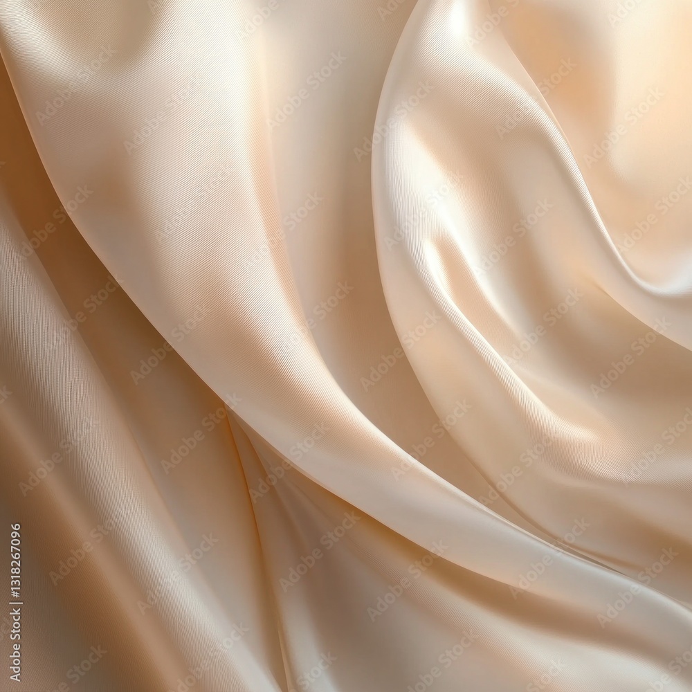 Poster elegance in motion smooth fabric texture a dreamy texture of flowing silk with soft folds and shadow